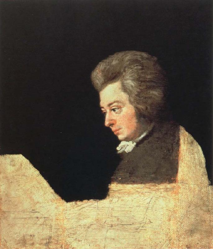 joseph lange mozart at the pianoforte Spain oil painting art